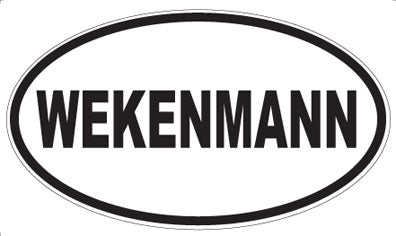WEKENMANN - Oval Sticker