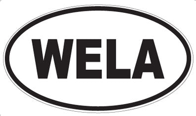 WELA - Oval Sticker