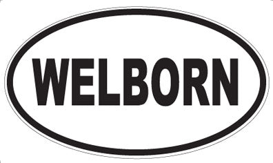 WELBORN - Oval Sticker