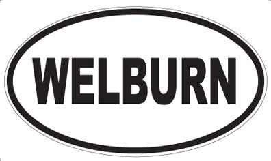 WELBURN - Oval Sticker