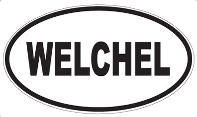 WELCHEL - Oval Sticker