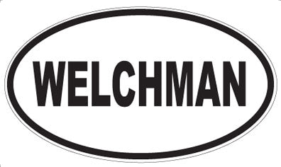 WELCHMAN - Oval Sticker