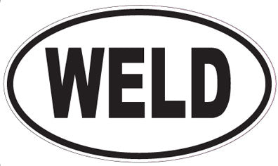 WELD - Oval Sticker