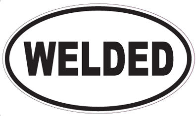 WELDED - Oval Sticker
