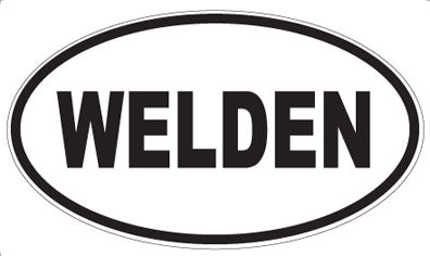 WELDEN - Oval Sticker
