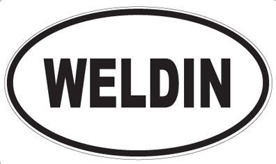WELDIN - Oval Sticker
