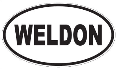 WELDON - Oval Sticker