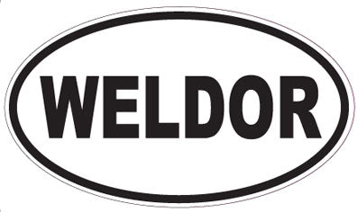 WELDOR - Oval Sticker