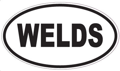 WELDS - Oval Sticker