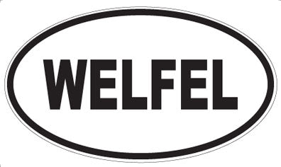 WELFEL - Oval Sticker