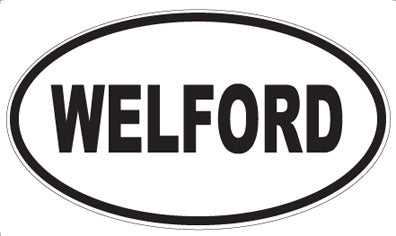WELFORD - Oval Sticker
