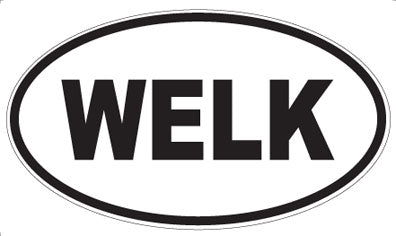 WELK - Oval Sticker
