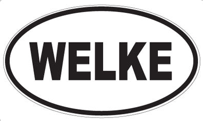 WELKE - Oval Sticker