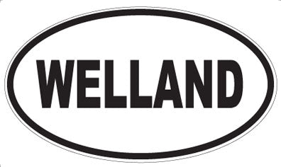 WELLAND - Oval Sticker