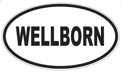 WELLBORN - Oval Sticker