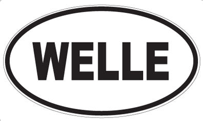WELLE - Oval Sticker