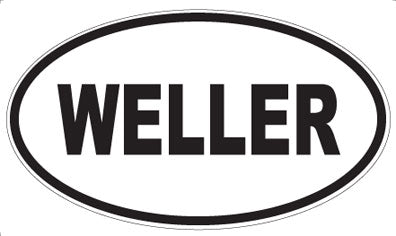 WELLER - Oval Sticker
