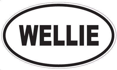 WELLIE - Oval Sticker