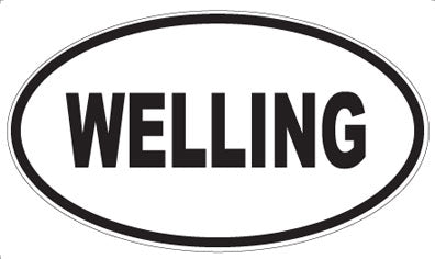 WELLING - Oval Sticker