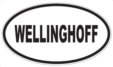WELLINGHOFF - Oval Sticker