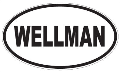 WELLMAN - Oval Sticker