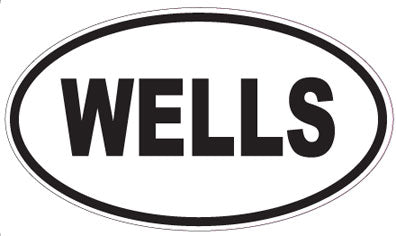 WELLS - Oval Sticker