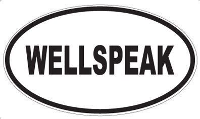 WELLSPEAK - Oval Sticker