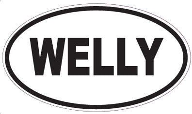 WELLY - Oval Sticker
