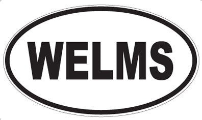 WELMS - Oval Sticker