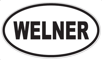 WELNER - Oval Sticker