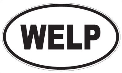 WELP - Oval Sticker