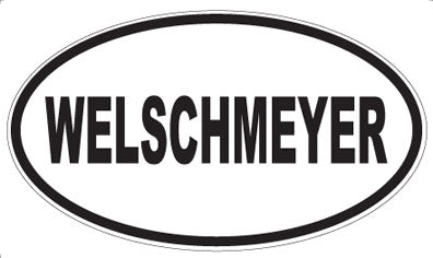WELSCHMEYER - Oval Sticker