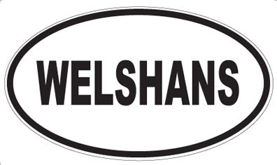 WELSHANS - Oval Sticker