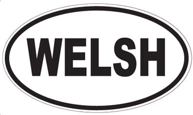 WELSH - Oval Magnet