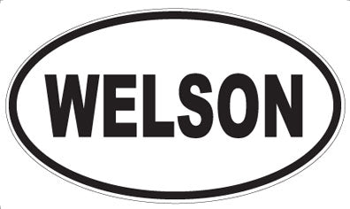 WELSON - Oval Sticker