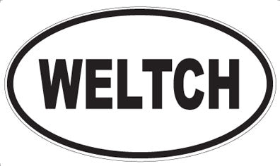 WELTCH - Oval Sticker