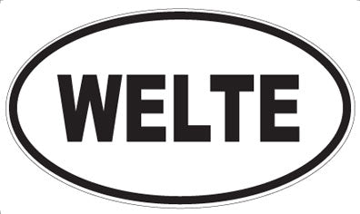 WELTE - Oval Sticker