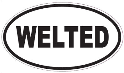 WELTED - Oval Sticker