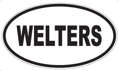 WELTERS - Oval Sticker