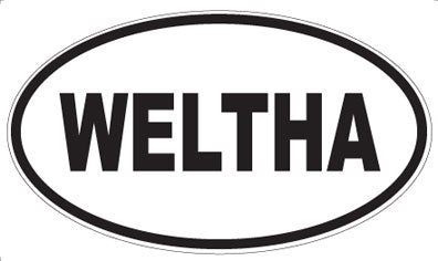 WELTHA - Oval Sticker