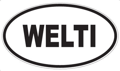 WELTI - Oval Sticker