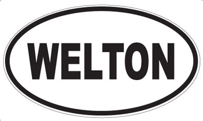 WELTON - Oval Sticker
