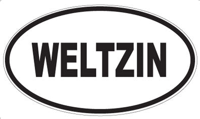 WELTZIN - Oval Sticker