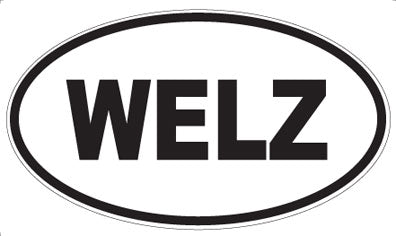 WELZ - Oval Sticker