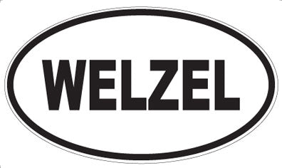 WELZEL - Oval Sticker