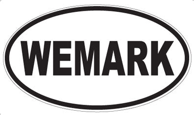 WEMARK - Oval Sticker