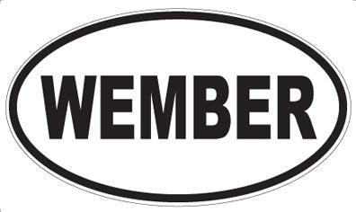 WEMBER - Oval Sticker