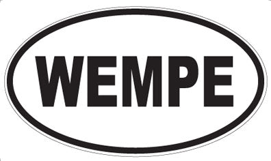 WEMPE - Oval Sticker