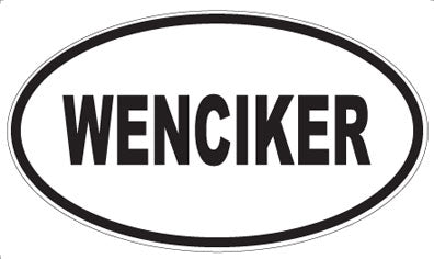 WENCIKER - Oval Sticker
