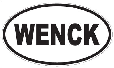 WENCK - Oval Sticker
